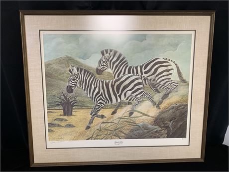 SIGNED JOHN RUTHVEN Grants Zebra Limited Edition