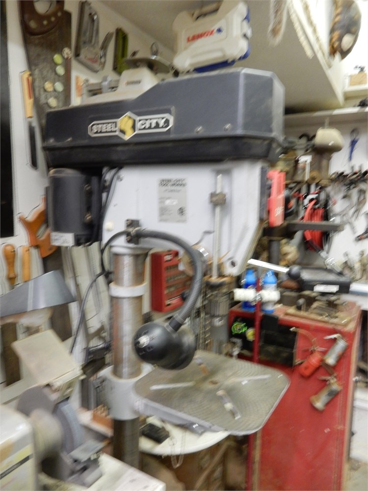 Transitional Design Online Auctions Steel City Drill Press
