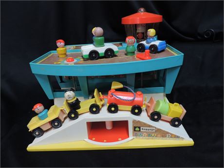 Vintage Fisher Price Little People Play Airport
