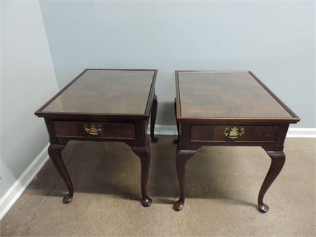 Pair of HEKMAN Chippendale Style End Table