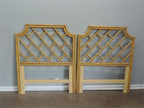 Pair of Bamboo Style Twin Size Headboards