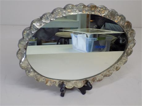 Vintage 900 Silver Turkish Wedding Mirror