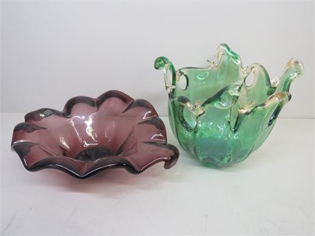 MURANO Art Glass Bowls