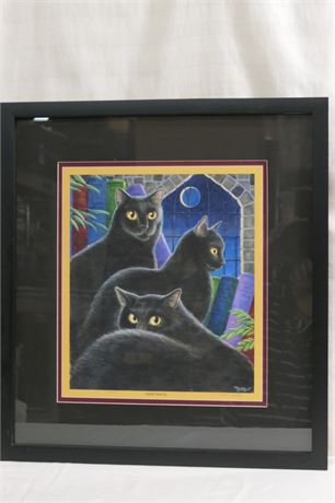 Print, Pencil; "Night Watch" by RANDAL SPANGLER (Signed and Numbered)