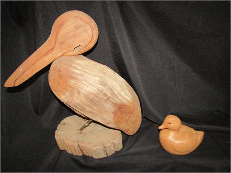 Two Wooden Sculptures