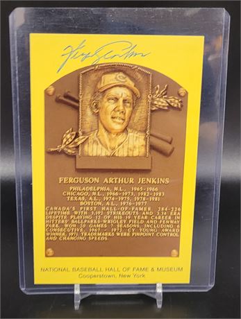 Fergie Jenkins Chicago Cubs Major League Baseball Hall of Fame Autograph
