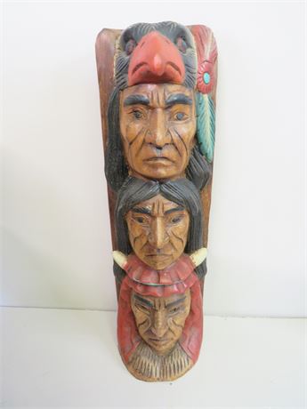 Native American Totem Pole Sculpture
