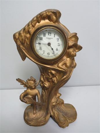 NEW HAVEN Art Nouveau Mantel Clock