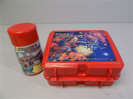Transformers Lunchbox and Thermos 1984