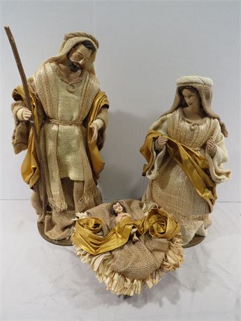 HALLMARK 3-Piece Handmade Nativity Figure Set