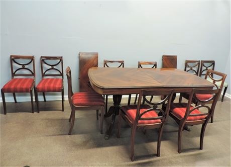 Vintage Chelsea Dining / Table / Chairs (11 Pieces)