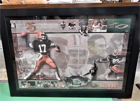"The Cardiac Kids" Cleveland Browns Commemorative Picture Nicely Framed