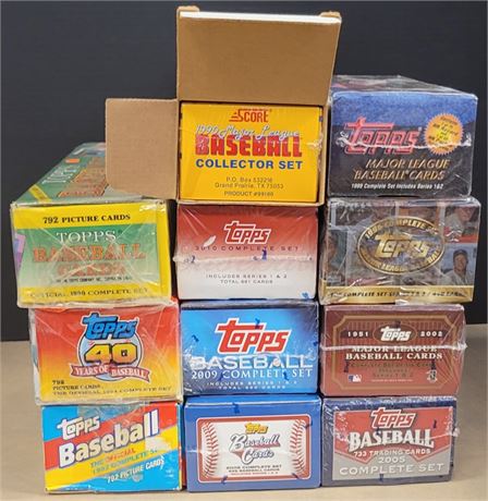 Topps Baseball Factory Sealed Complete Set Lot of 11