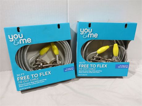 FREE TO FLEX Dog Tie-Out Cables