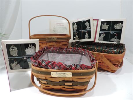 LONGABERGER Baskets / Signed by Four Longaberger Family Members