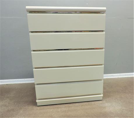 Vintage Broyhill Premier Collection Cream Color Lacquer Chest of Drawers