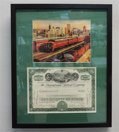 Pennsylvania Railroad 100 Shares Stock Certificate