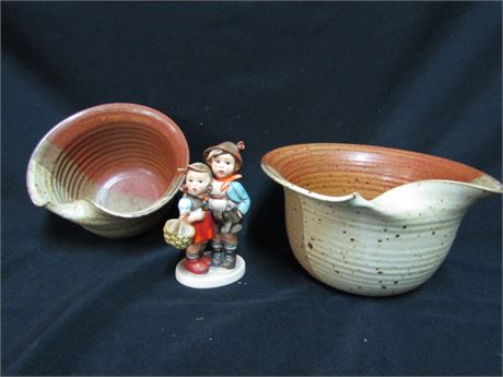 Ceramic Handcrafted Bowls, Goebel Figurine