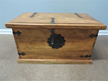 Vintage Wood and Metal Chest