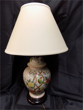 Asian Floral Table Lamp