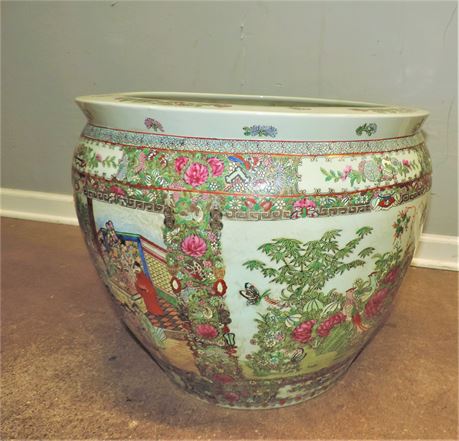 Large Asian Style Ceramic Pot