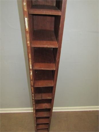 Handcrafted Wood Storage Shelf,