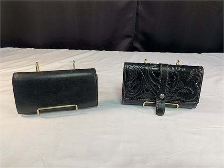 Patricia Nash Wilsons Black Leather Wallets