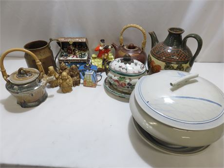Assorted Pottery & Porcelain Decor