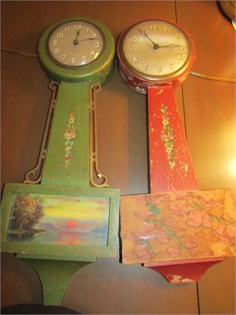 Antique Seth Gilbert Banjo Wall Clocks