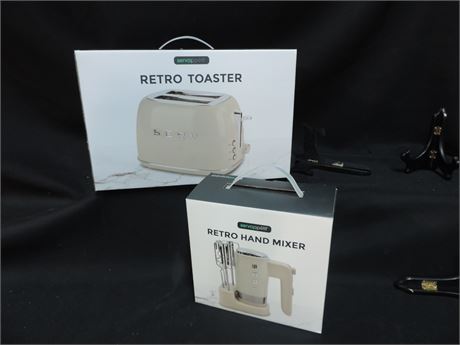 New SERVAPPETIT Retro Hand Mixer / Toaster