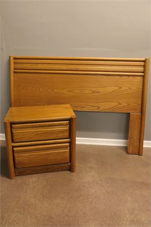 Full and/or Queen Headboard and Night Stand
