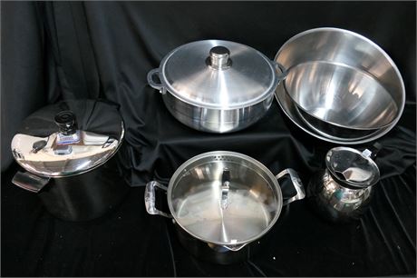 Stainless Steel - Tea, Pots, Pans, Bowls