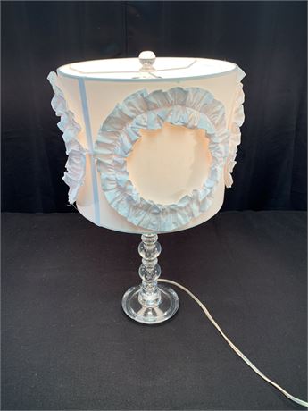 Table Lamp with Ruffle Shade
