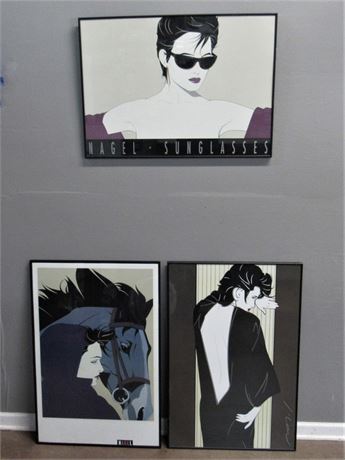 3 Patrick Nagel Framed Prints - #3