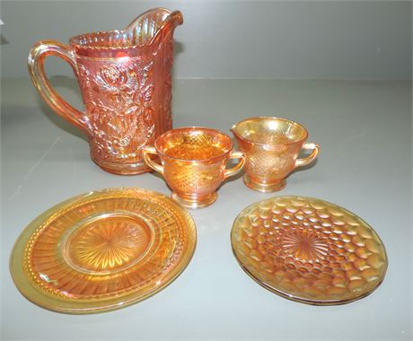 Imperial Marigold Carnival Glass Lot