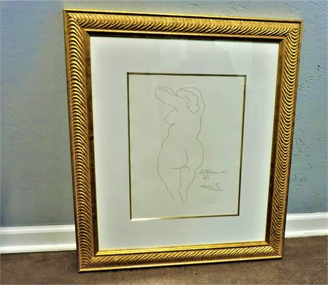 Signed Pablo Picasso Etching Plate Print