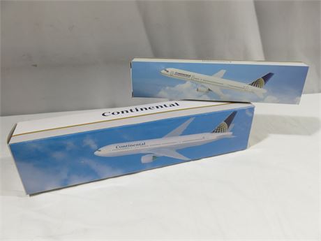 CONTINENTAL Airlines Flight Miniatures Boeing 757 & 777 Model Kits