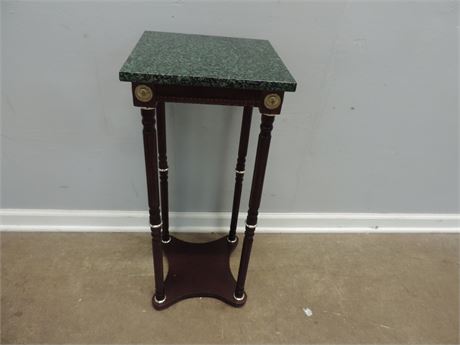 Marble Top Accent Table / Plant Stand