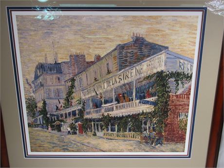 Framed Print "Restaurant de la Sirene" by Vincent Van Gogh