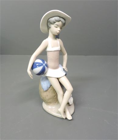 Retired LLADRO 'Summer' Porcelain Figurine