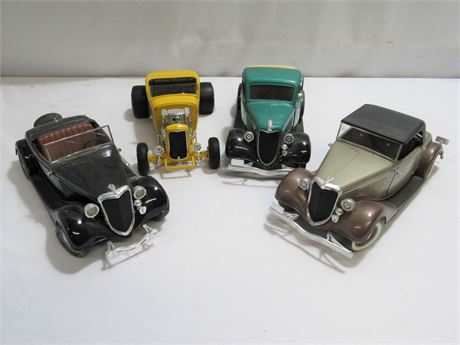 4 - 1:24 Scale Misc. Diecast Cars - Early 30's Fords