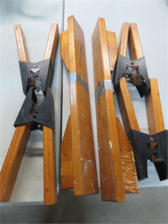Wooden Saw Horse Stands