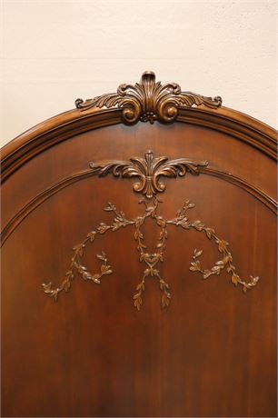 Dark Brown Decorative Headboard with frame, Queen or Full