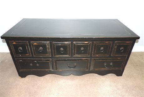 Distressed Apothecary Coffee Table / Cabinet