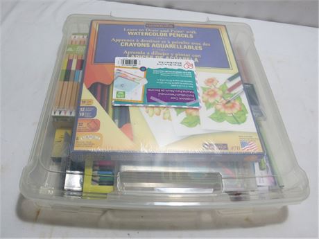 Art Supply Lot - Watercolor Pencils/Markers