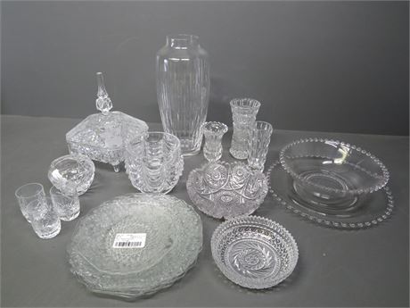 Crystal Glass Tableware w/Fostoria