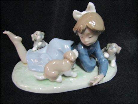 Lladro "Playful Romp" Figurines