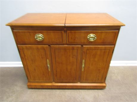 Vintage Sideboard Bar Cabinet,  Drexel Yorkshire Series Furniture