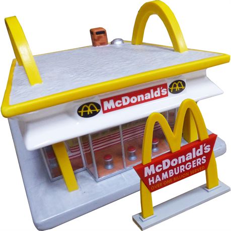 McDonalds "Look For The Golden Arches" Lighted Ceramic Sculpture