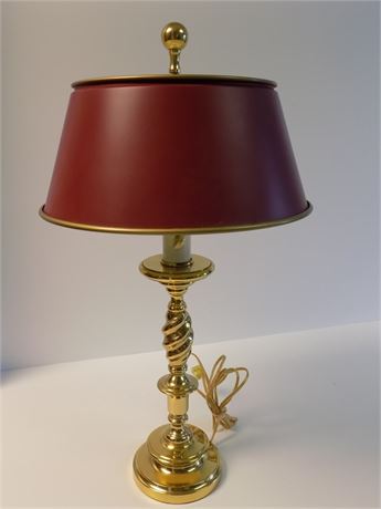 Brass Two Light Lamp